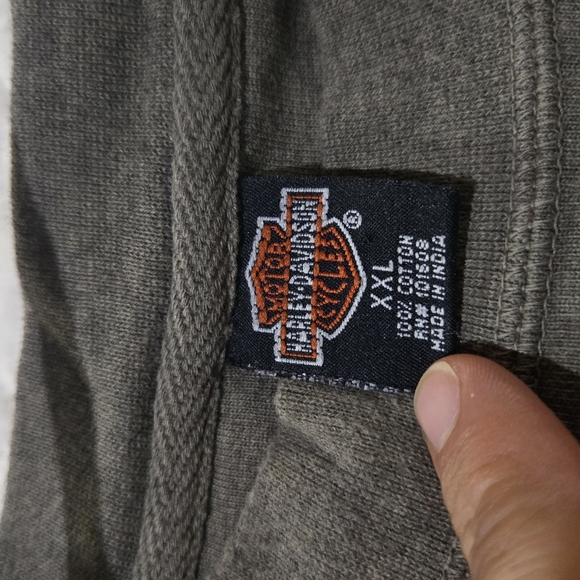 VTG Harley Davidson Motorcycles Mens 2XL Embroidered Long Sleeve Chicago - Picture 4 of 7